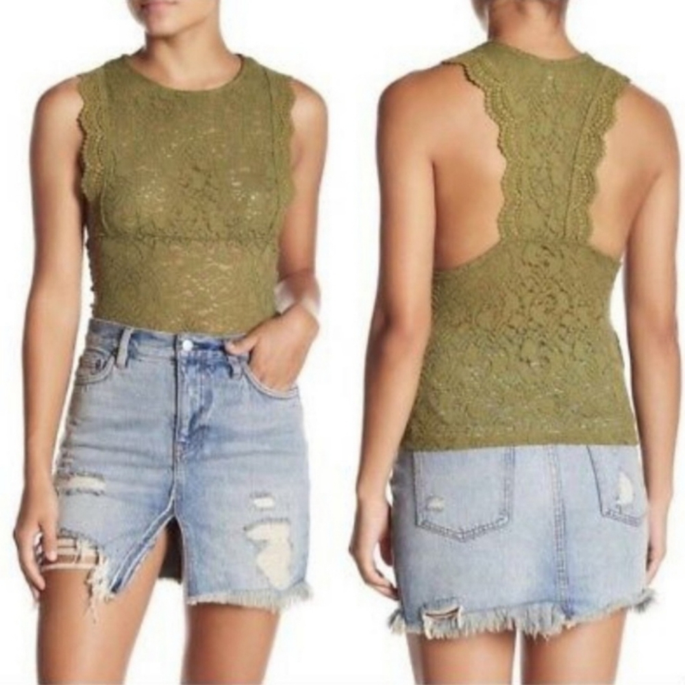 Free People Sure Thang Lace Tank
